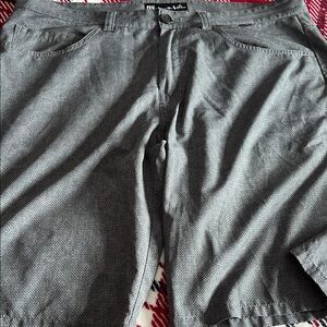 Michael Kors Charcoal Flat Front Shorts